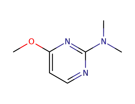 Molecular Structure of 1197-11-1 (2-Pyrimidinamine, 4-methoxy-N,N-dimethyl- (9CI))