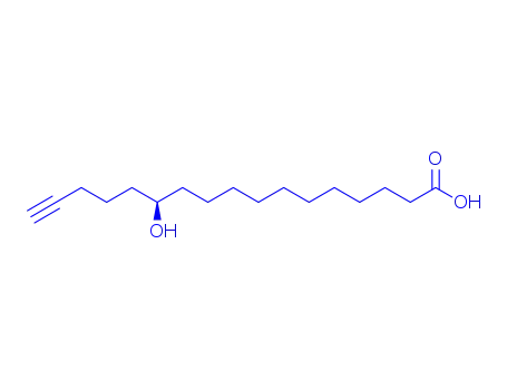 Molecular Structure of 148019-74-3 (12(S)-HYDROXY-16-HEPTADECYNOIC ACID)