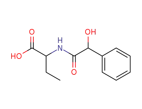 Butanoic  acid,  2-[(hydroxyphenylacetyl)amino]-  (9CI)