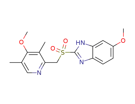 Molecular Structure of 88546-55-8 (OMEPRAZOLE  RELATED  COMPOUND A  (15 MG) (OMEPRAZOLE SULFONE) (AS))