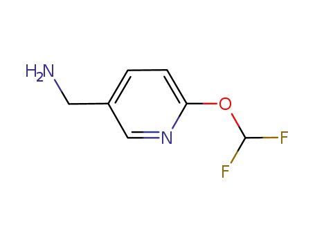 Molecular Structure of 1198103-43-3 ((6-(difluoroMethoxy)pyridin-3-yl)MethanaMine)