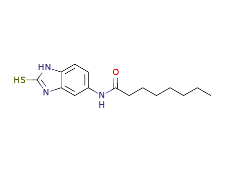 Molecular Structure of 109869-57-0 (2-mercapto-5-octanamidobenzimidazole)