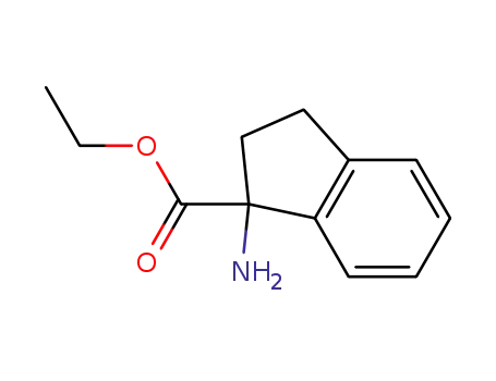 Molecular Structure of 119511-77-2 (1H-Indene-1-carboxylicacid,1-amino-2,3-dihydro-,ethylester(9CI))