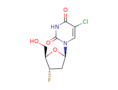 5-chloro-2',3'-dideoxy-3'-fluorouridine