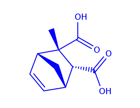 Molecular Structure of 1195699-38-7 (2-methylbicyclo[2.2.1]hept-5-ene-2,3-dicarboxylic acid)