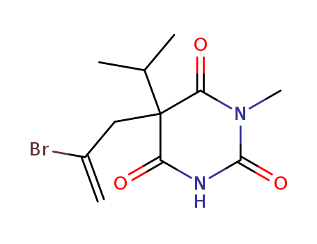 2,4,6(1H,3H,5H)-Pyrimidinetrione,5-(2-bromo-2-propen-1-yl)-1-methyl-5-(1-methylethyl)-