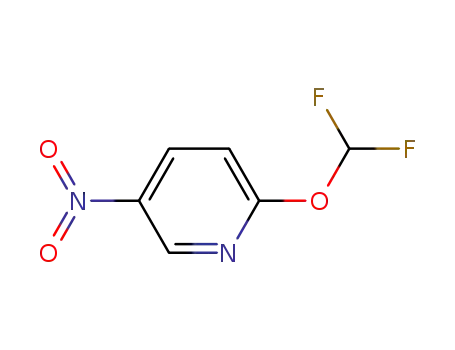 Molecular Structure of 1192813-41-4 (2-(difluoromethoxy)-5-nitropyridine)