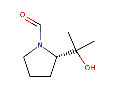 1-Pyrrolidinecarboxaldehyde, 2-(1-hydroxy-1-methylethyl)-, (S)- (9CI)
