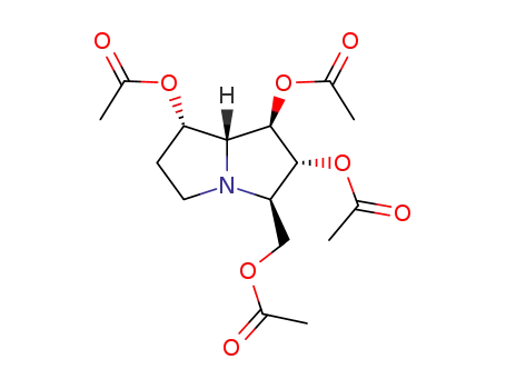 1H-Pyrrolizine-1,2,7-triol, 3-(acetyloxy)methylhexahydro-, triacetate (ester), (1R,2R,3R,7S,7aR)-