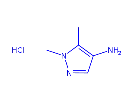 Molecular Structure of 948571-57-1 (1,5-dimethyl-1H-pyrazol-4-amine hydrochloride)