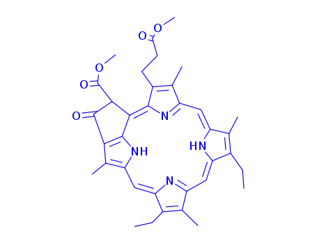 Molecular Structure of 29169-79-7 (methyl phaeoporphyrin a(5))