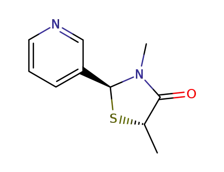(-)-trans-3,5-dimethyl-2-(pyridin-3-yl)-thiazolidin-4-one