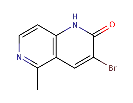 Molecular Structure of 147293-25-2 (3-Bromo-5-methyl[1,6]naphthyridin-2(1H)-one)