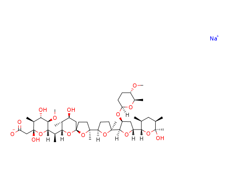 2H-Pyran-2-acetic acid, tetrahydro-2,4-dihydroxy-6-(1R)-1-(2S,5R,7S,8R,9S)-9-hydroxy-2,8-dimethyl-2-(2S,2R,3S,5R,5R)-octahydro-2-methyl-5-(2S,3S,5R,6S)-tetrahydro-6-hydroxy-3,5,6-trimethyl-2H-pyran-2-