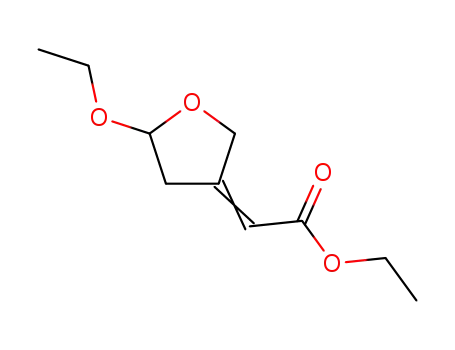 Acetic acid, (5-ethoxydihydro-3(2H)-furanylidene)-, ethyl ester, (E)- (9CI)