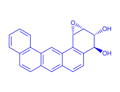 Molecular Structure of 119181-08-7 (dibenz(a,j)anthracene-3,4-diol-1,2-epoxide)