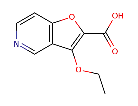 Molecular Structure of 119292-92-1 (Furo[3,2-c]pyridine-2-carboxylicacid,3-ethoxy-(9CI))