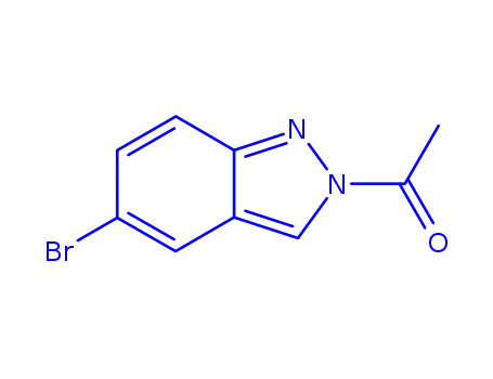 Molecular Structure of 1195623-05-2 (1-(5-Bromo-2H-indazol-2-yl)ethan-1-one)