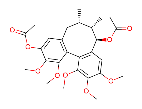 Acetic acid (5R,6S,7S)-10-acetoxy-1,2,3,11,12-pentamethoxy-6,7-dimethyl-5,6,7,8-tetrahydro-dibenzo[a,c]cycloocten-5-yl ester