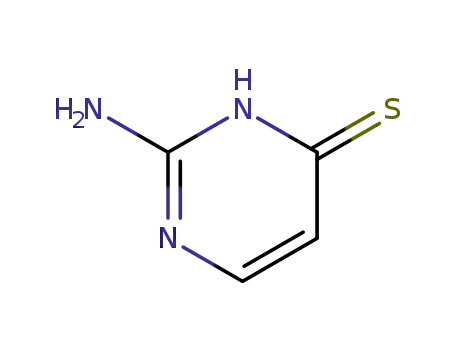 Molecular Structure of 1193-27-7 (4(1H)-Pyrimidinethione, 2-amino- (9CI))