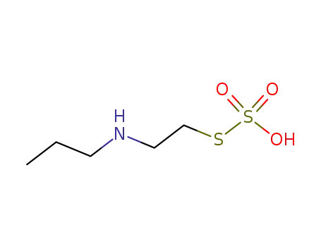 Molecular Structure of 1190-87-0 (S-[2-(propylamino)ethyl] hydrogen sulfurothioate)