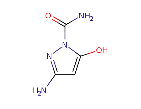 Molecular Structure of 119769-05-0 (1H-Pyrazole-1-carboxamide,3-amino-5-hydroxy-(9CI))