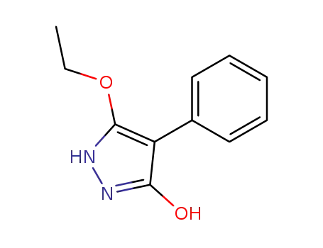 Molecular Structure of 119350-26-4 (3H-Pyrazol-3-one,5-ethoxy-1,2-dihydro-4-phenyl-(9CI))