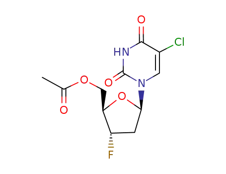 5'-O-acetyl-2',3'-dideoxy-3'-fluoro-5-chlorouridine
