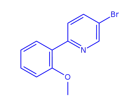 Molecular Structure of 1194683-55-0 (5-bromo-2-(2-methoxyphenyl)pyridine)