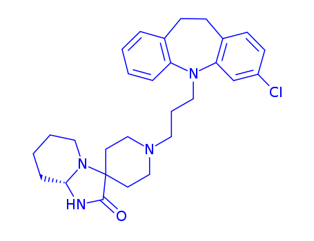Spiro[imidazo[1,2-a]pyridine-3(2H),4'-piperidin]-2-one,1'-[3-(3-chloro-10,11-dihydro-5H-dibenz[b,f]azepin-5-yl)propyl]hexahydro-