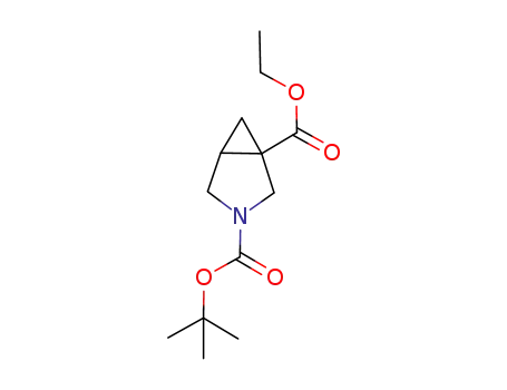Molecular Structure of 1204820-62-1 (3-Azabicyclo[3.1.0]hexane-1,3-dicarboxylic acid, 3-(1,1-dimethylethyl) 1-ethyl)