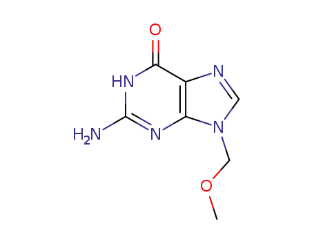 Molecular Structure of 1202645-50-8 (9-MethoxyMethyl Guanine)