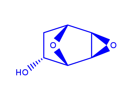 Molecular Structure of 120104-67-8 (3,8-Dioxatricyclo[3.2.1.02,4]octan-6-ol,  [1R-(1-alpha-,2-bta-,4-bta-,5-alpha-,6-bta-)]-  (9CI))