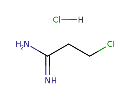Molecular Structure of 120095-86-5 (3-CHLORO-PROPIONAMIDINE HCL)