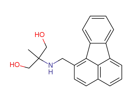 Molecular Structure of 129026-41-1 (2-(fluoranthen-1-ylmethylamino)-2-methyl-propane-1,3-diol)