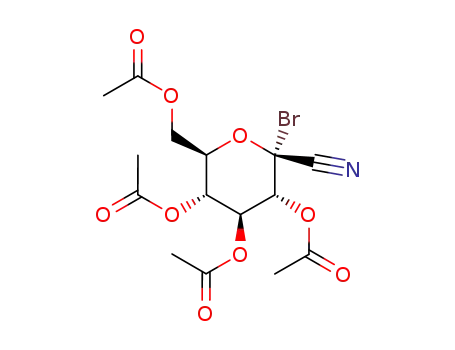 2,3,4,6-tetra-O-acetyl-1-deoxy-1-bromo-β-D-glycopyranosyl cyanide