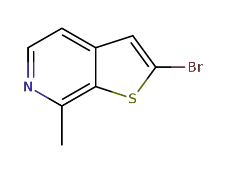 Molecular Structure of 120010-03-9 (Thieno[2,3-c]pyridine, 2-bromo-7-methyl- (9CI))