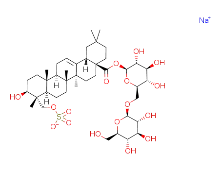 Molecular Structure of 120204-05-9 (sulfapatrinoside II)