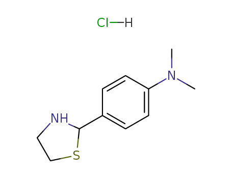 Molecular Structure of 1204-90-6 (N,N-dimethyl-4-(1,3-thiazolidin-2-yl)aniline hydrochloride (1:1))