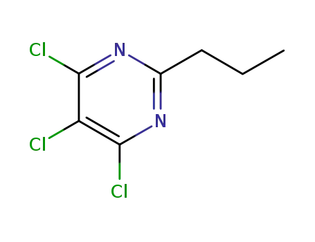 Molecular Structure of 1199-76-4 (4,5,6-trichloro-2-propylpyrimidine)