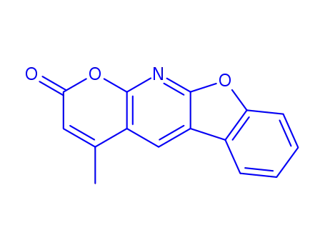 Molecular Structure of 120483-03-6 (4-methyl-2H-[1]benzofuro[2,3-b]pyrano[3,2-e]pyridin-2-one)