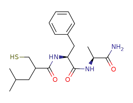 Molecular Structure of 119935-96-5 (mercaptomethyl-4-methylpentanoyl-phenylalanylalaninamide)