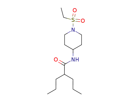 Molecular Structure of 128960-12-3 (Pentanamide,N-[1-(ethylsulfonyl)-4-piperidinyl]-2-propyl-)
