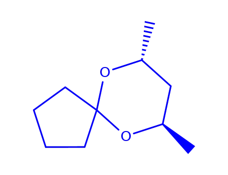 Molecular Structure of 128993-92-0 (6,10-Dioxaspiro[4.5]decane,7,9-dimethyl-,trans-(9CI))