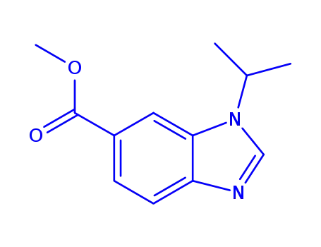 Molecular Structure of 1199773-14-2 (methyl 1-isopropyl-1H-benzo[d]imidazole-6-carboxylate)
