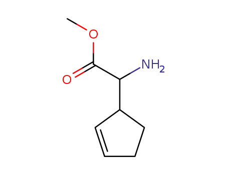Molecular Structure of 119825-70-6 (2-Cyclopentene-1-acetic  acid,  -alpha--amino-,  methyl  ester)