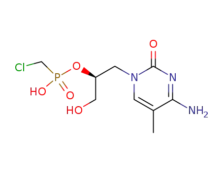 Chloromethyl-phosphonic acid mono-[(S)-2-(4-amino-5-methyl-2-oxo-2H-pyrimidin-1-yl)-1-hydroxymethyl-ethyl] ester