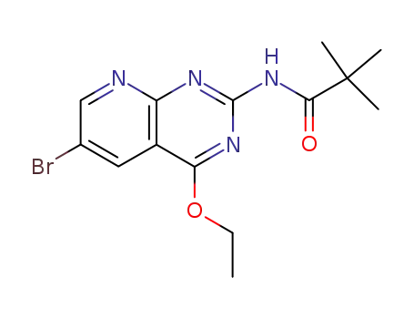 6-bromo-4-ethoxy-2-pivaloylamino-5-deazapteridine