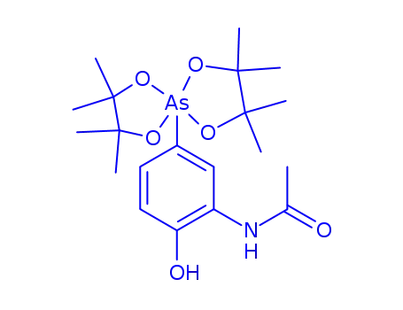 Molecular Structure of 120375-63-5 (octamethyl-2,2,3,3,7,7,8,8-arsa-5-(4-hydroxy)-3-acetamidophenyl-5-spiro-(4,4)-nonane)