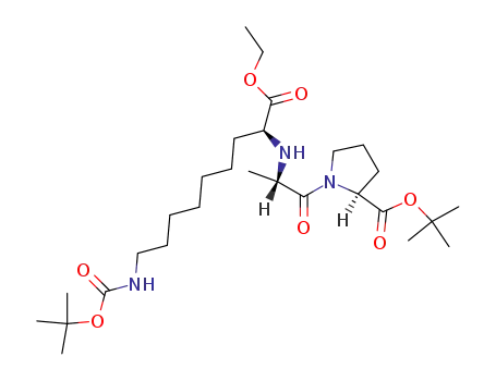 N-<1(s)-ethoxycarbonyl-8-tert-butoxycarbonylaminooctyl>-L-alanyl-L-proline tert-butylester